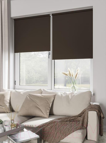 Изображение товара Рулонная штора LEGRAND Блэкаут 61.5x175 / 58078950 (шоколад)