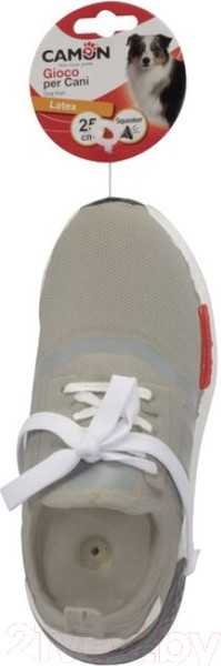 Изображение товара Игрушка для собак Camon Кроссовок серый с пищалкой / AH209/A