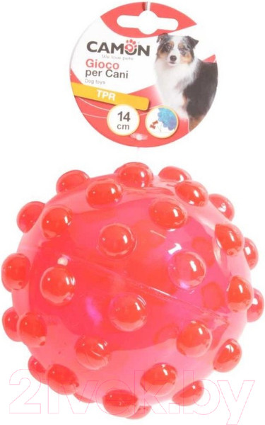 Изображение товара Игрушка для собак Camon Мячик из резины для вкусняшек / AD064/C