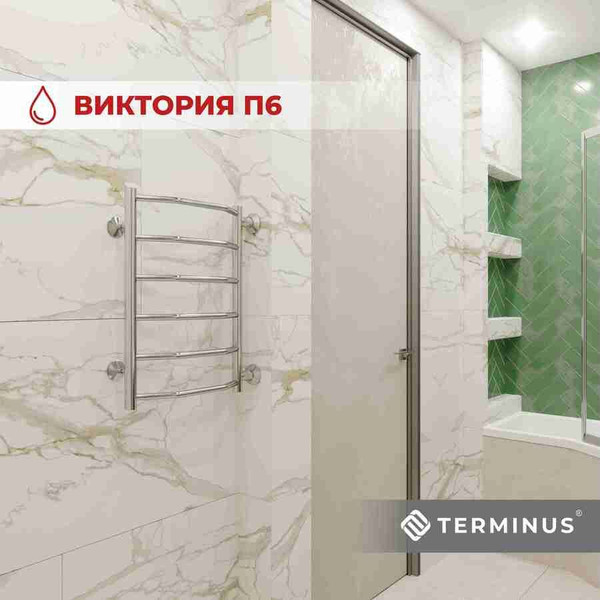 Изображение товара Полотенцесушитель водяной Terminus Виктория П6 400x600 (с боковым подключением 50)