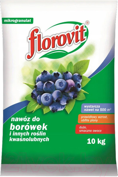 Изображение товара Удобрение Florovit Для голубики гранулированное (10кг, мешок)