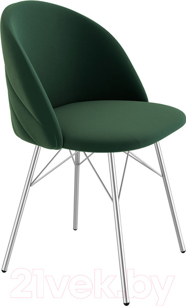 Изображение товара Стул Sheffilton SHT-ST35-2/S64 (лиственно-зеленый/хром лак)