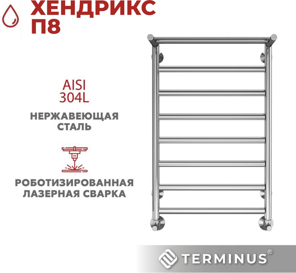 Изображение товара Полотенцесушитель водяной Terminus Хендрикс П8 500x800