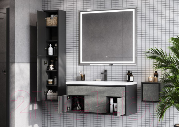 Изображение товара Тумба с умывальником Акватон Уэльс 100 (1A2676K1WA6A0)