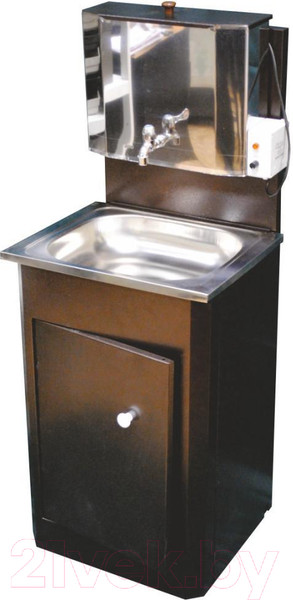 Изображение товара Умывальник для дачи Петромаш С водонагревателем / ЭВБО-15Н (античная медь/мойка нержавейка)