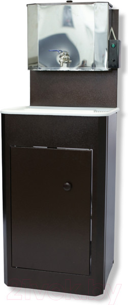 Изображение товара Умывальник для дачи Петромаш С водонагревателем / ЭВБО-15Н (античная медь/мойка пластик)