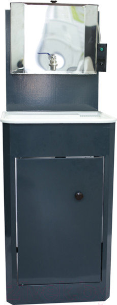 Изображение товара Умывальник для дачи Петромаш С водонагревателем / ЭВБО-15Н (мокрый асфальт/мойка пластик)