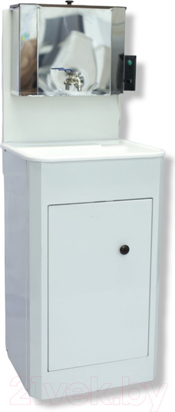 Изображение товара Умывальник для дачи Петромаш С водонагревателем / ЭВБО-15Н (белый/мойка пластик)