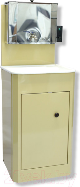 Изображение товара Умывальник для дачи Петромаш С водонагревателем / ЭВБО-15Н (бежевый/мойка пластик)