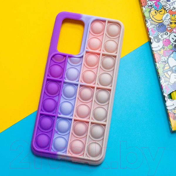 Изображение товара Чехол-накладка Case Pop It для Galaxy A52 (розовый/фиолетовый)