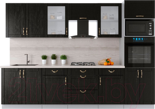 Изображение товара Кухонный гарнитур Интерлиния Мила Крафт 3.0 (дуб английский)