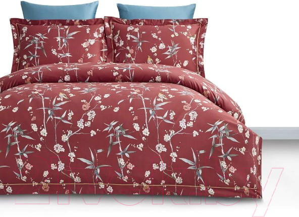 Изображение товара Комплект постельного белья Arya Exclusive Hera / 8680943210074 (красный/голубой)