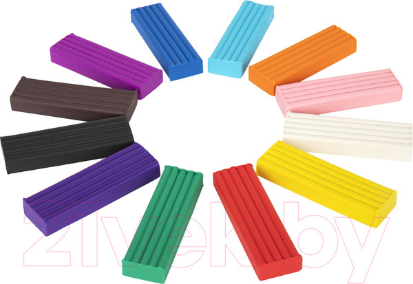 Изображение товара Пластилин Пифагор Супер / 106429 (12цв)