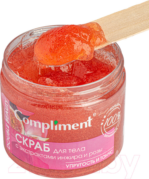 Изображение товара Скраб для тела Compliment Double Beauty с экстрактами инжира и розы Упругость и Тонус (400мл)