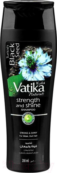 Изображение товара Шампунь для волос Dabur Vatika Black Seed / 1865361 (200мл)