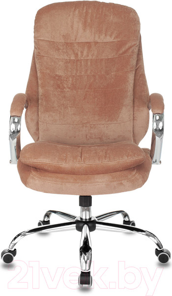 Изображение товара Кресло офисное Бюрократ T-9950SL Fabric (светло-коричневый Velvet 90/хром)