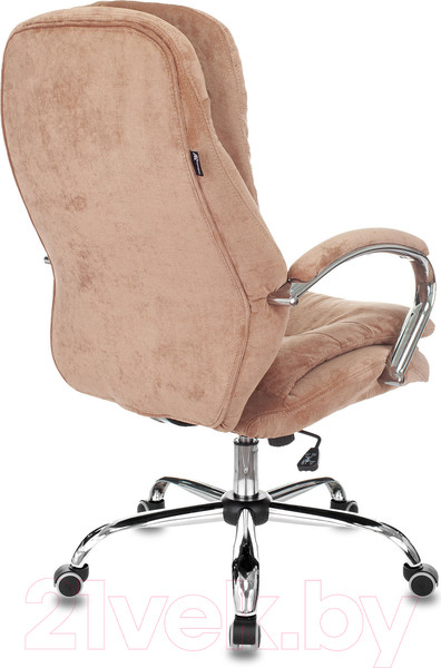 Изображение товара Кресло офисное Бюрократ T-9950SL Fabric (светло-коричневый Velvet 90/хром)