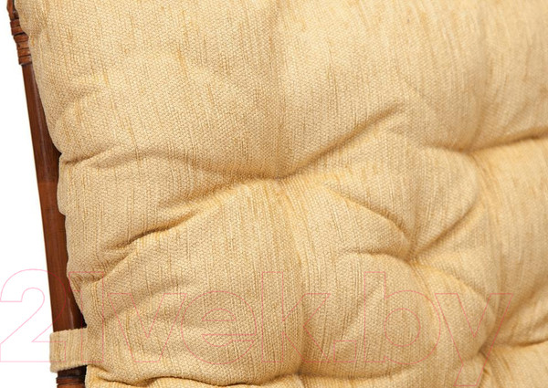 Изображение товара Кресло-качалка Tetchair Andrea Relax Medium с подушкой (античный орех/рубчик кремовый)