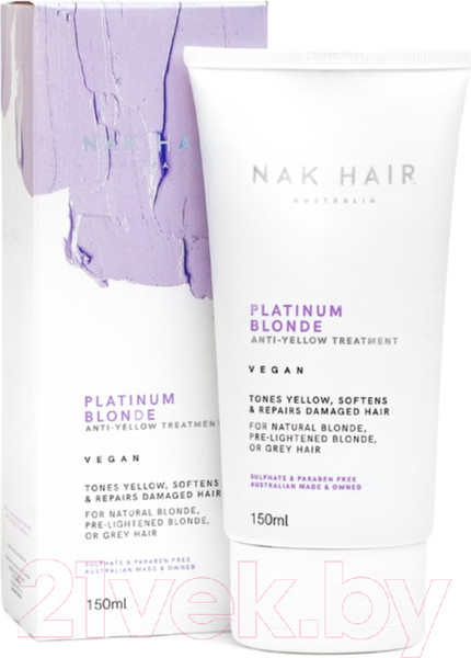 Изображение товара Тонирующая маска для волос Nak Platinum Blonde Treatment 60 Second Repair (150мл)