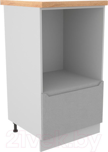 Изображение товара Шкаф-полупенал кухонный ДСВ Тренто СН 600 (серый/серый)