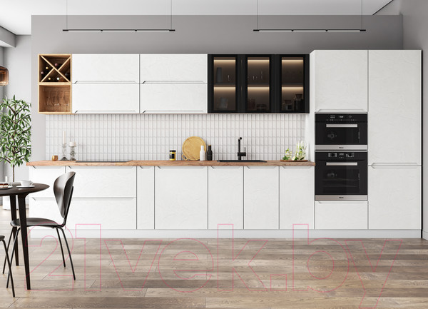 Изображение товара Шкаф под мойку ДСВ Тренто СМ 600 (серый/белый)