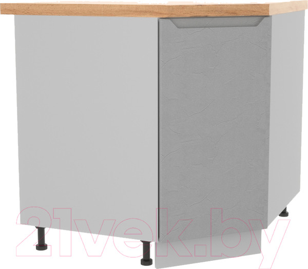 Изображение товара Шкаф-стол кухонный ДСВ Тренто СУ 850 левый (серый/серый)