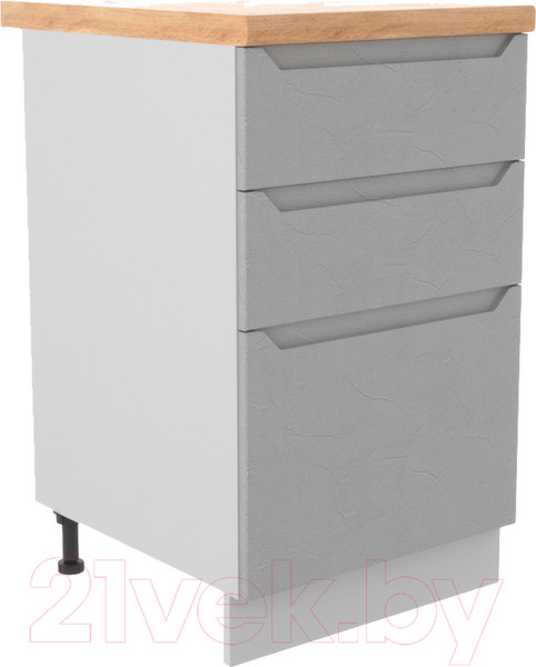 Изображение товара Шкаф-стол кухонный ДСВ Тренто СЯБ 500 тандембокс (серый/серый)