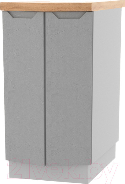 Изображение товара Шкаф-стол кухонный ДСВ Тренто СТ 400 (серый/серый)