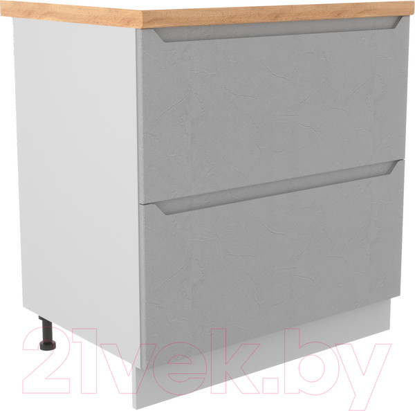Изображение товара Шкаф-стол кухонный ДСВ Тренто СК2 800 (серый/серый)
