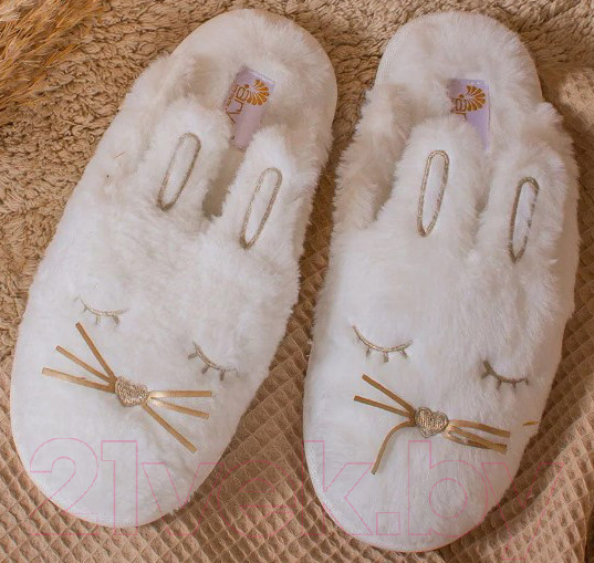 Изображение товара Тапочки домашние Arya Женские Bunny / 8680943111319 (р.38, белый)