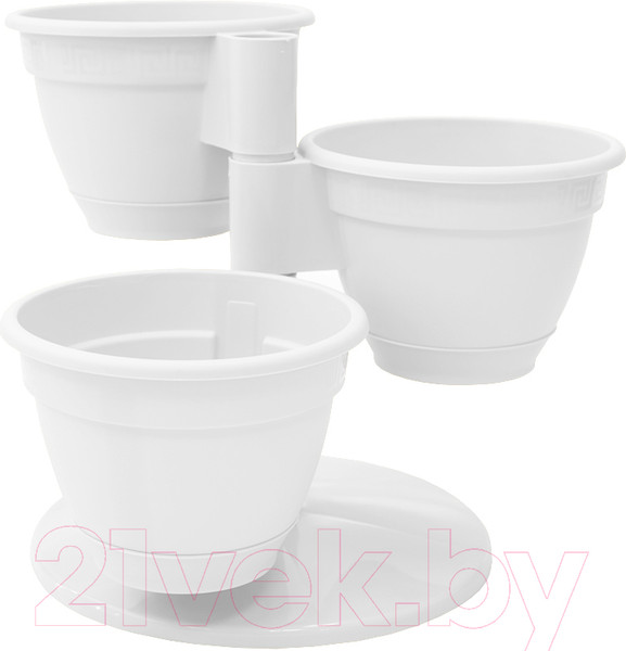 Изображение товара Набор кашпо Вещицы Антик 5PL0392 (белый)