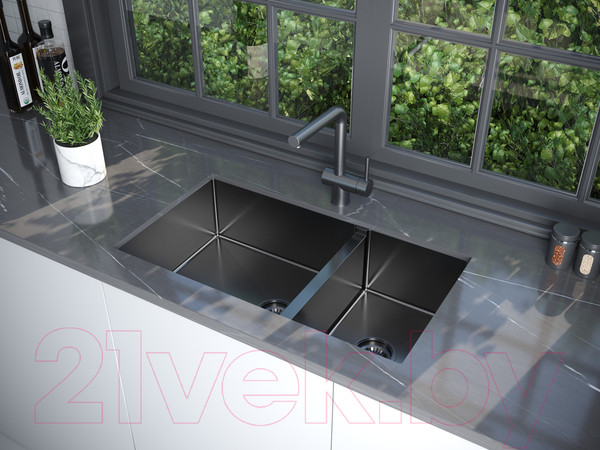 Изображение товара Мойка кухонная Paulmark PM227844-GM