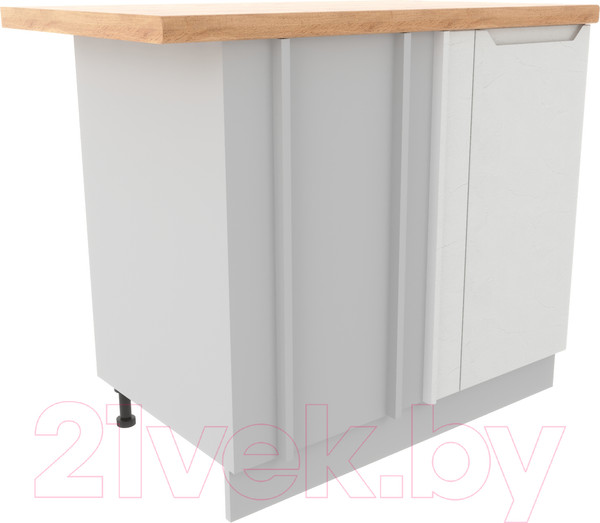 Изображение товара Шкаф под мойку ДСВ Тренто СУ 1000 правый (серый/белый)