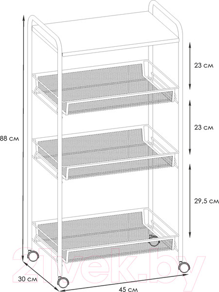 Изображение товара Этажерка ЗМИ Ладья 34 КС / Э 357 (белый)