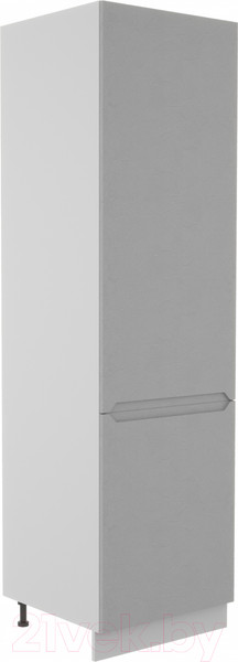 Изображение товара Шкаф-пенал кухонный ДСВ Тренто ПН 600 левый (серый/серый)