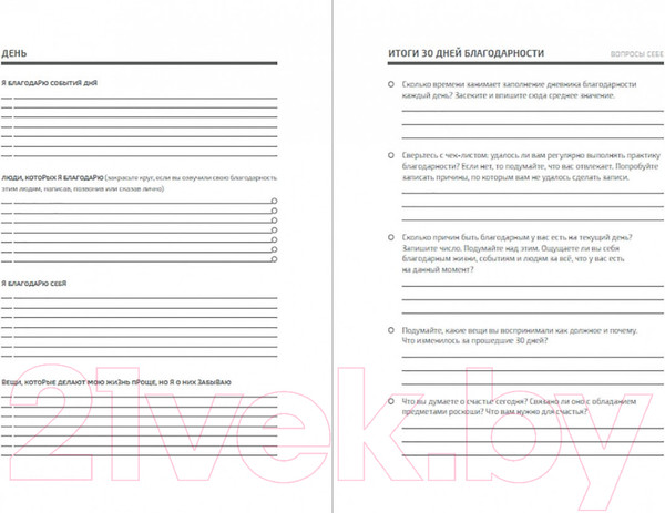 Изображение товара Творческий блокнот Альпина Gratitude Diary: 1000 причин для счастья / 9785961426700