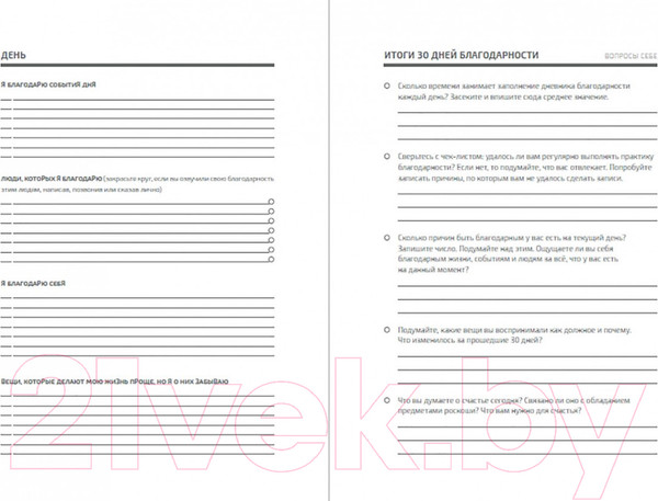 Изображение товара Творческий блокнот Альпина Gratitude Diary: 1000 причин для счастья / 9785961426700