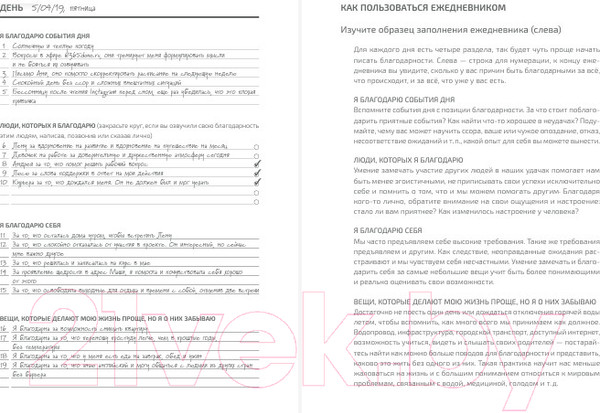 Изображение товара Творческий блокнот Альпина Gratitude Diary: 1000 причин для счастья / 9785961426700