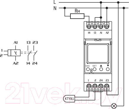 Изображение товара Реле температуры КС RT-820M / 82717