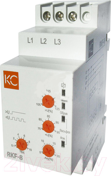 Изображение товара Реле контроля фаз КС RKF-8
