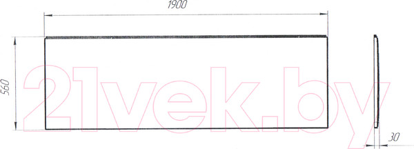 Изображение товара Экран для ванны 1Марка Flat MG 190