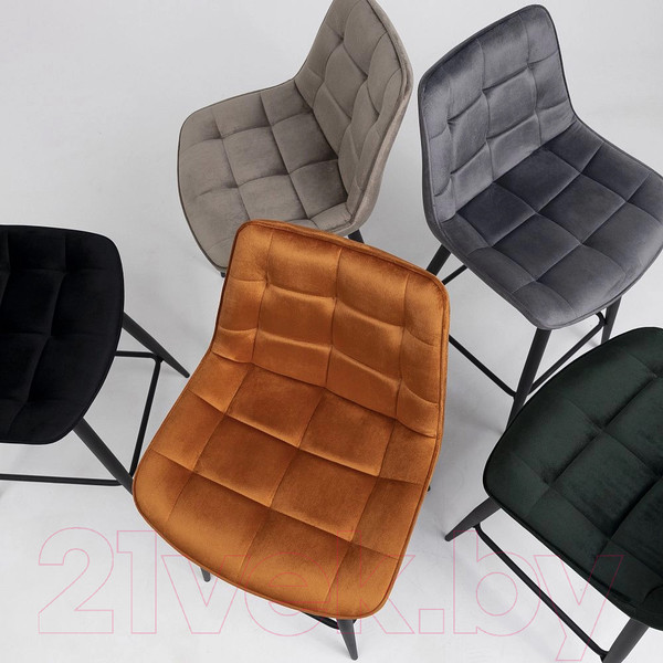 Изображение товара Стул барный AksHome Linx (бежевый велюр G062-13/черный)