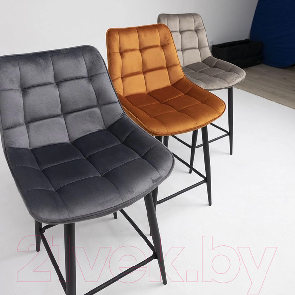 Изображение товара Стул барный AksHome Linx (бежевый велюр G062-13/черный)