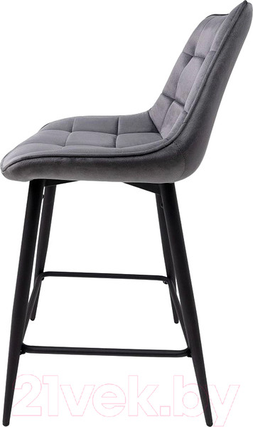 Изображение товара Стул барный AksHome Linx (темно-серый велюр G062-40/черный)