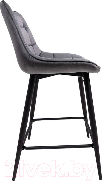 Изображение товара Стул барный AksHome Linx (темно-серый велюр G062-40/черный)
