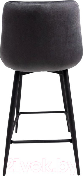 Изображение товара Стул барный AksHome Linx (темно-серый велюр G062-40/черный)