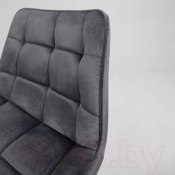 Изображение товара Стул барный AksHome Linx (темно-серый велюр G062-40/черный)