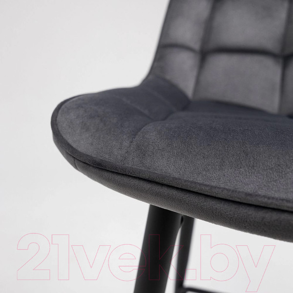 Изображение товара Стул барный AksHome Linx (темно-серый велюр G062-40/черный)