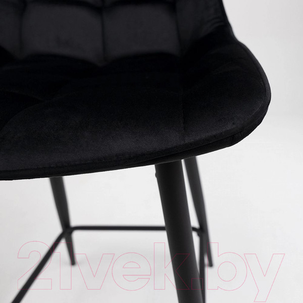 Изображение товара Стул барный AksHome Linx (черный велюр G062-50/черный)