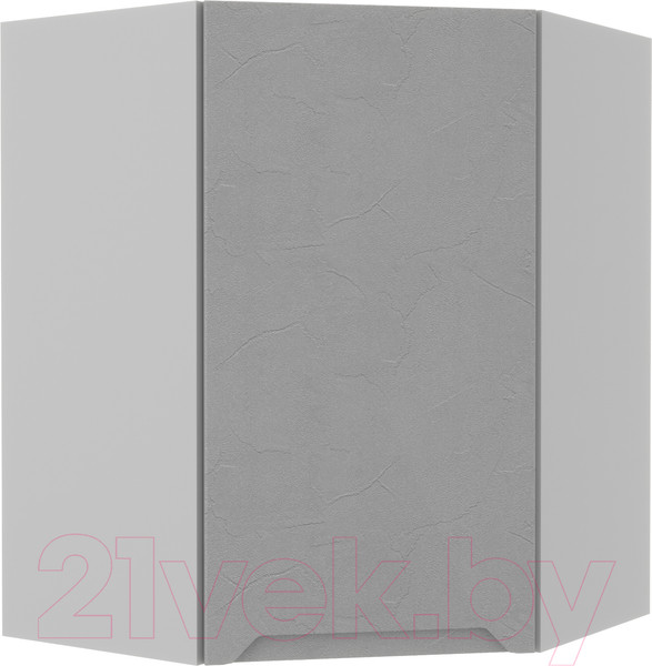 Изображение товара Шкаф навесной для кухни ДСВ Тренто ПУ 550 правый (серый/серый)